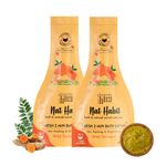 Nat Habit Fresh Wild Turmeric Bath Ubtan, 2 Minute Body Scrub For Accelerated Detan, Pigmentation Relief Body Acne Control Whitehead Clearance, Ayurvedic Inspired, 80 g Each (Pack of 2)