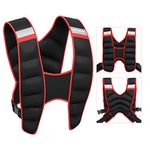 PROIRON Weighted Vest 8kg, Weight Vest for Men Women with Comfortable Breathable Fabric, Adjustable Buckle, Reflective Strip, Leak-Proof Iron Sand for Running Gym Workout Strength Training
