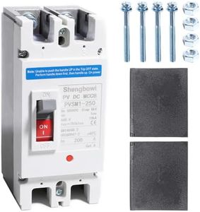 shengbowi Main DC 200 Amp Circuit Breaker AC Disconnect Switch 2 Poles 550V Battery Thermal Magnetic Trip Power Solar UPS Station