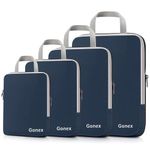 Gonex Compression Packing Cubes Extensible Organizer Bags For Travel Suitcase Organization Set of 4 Bags