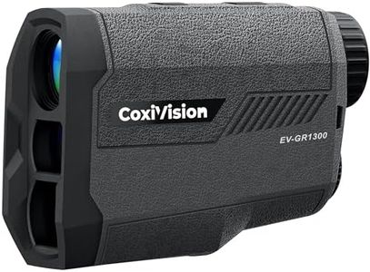 CoxiVision Golf Rangefinder with Slope,1000/1300 Yards High-Precision Golf Range Finder, 6X Magnification, Pin-Seeker & Flag-Lock & Vibration, Bow/Rifle Mode, Angle Compensation