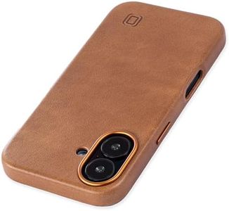 Dockem Genuine Leather Case for iPhone 16, Compatible with MagSafe (MSGL, Light Brown)