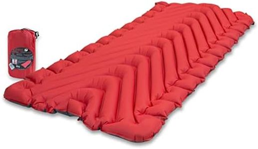 Klymit Insulated Static V Luxe Sleeping Pad, Red