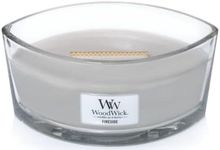Woodwick Ellipse Scented Candle, Fireside, 16oz | Up to 50 Hours Burn Time
