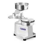 Royal Catering Burger Press Commercial Burger Machine Maker Hamburger RCHM-130 (Patty diameter: 130 mm, Stainless steel, Incl. 500 dividing papers)