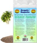 Arugula Microgreen Seeds | Roquette Graines de Micropousses | Certified Organic & Non-GMO | Net Wt. 250 Grams (approx. 148,000 seeds) | High Germination Rate | Product of Canada