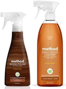 Generic Method Wood Cleaner & Polish Bundle: (Method Daily Wood Cleaner 28 Oz. & Method Wood Polish, 14 Oz.) Bundle Of 2 Items