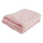 Baby Boys/Girls Supersoft Waffle Textured Blanket (75 x 90cm) (Pink)