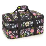 VP Home | Double Casserole Travel Bag - Insulated Food Containers Carrier - Food Warmer Carry Case for Trip - Suitable for Hot or Cold Food - Ideal for Outdoor Picnic or Outside Parties (Heather Gray)