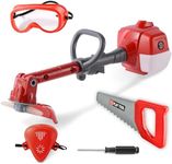 Toy Choi's Kids Weed Wacker Toy, Power Tool Weed Trimmer with Lights & Sounds, Pretend Play Garden Kit with Goggles & Mask, Toddler Outdoor Christmas Birthday Gifts for Boys Girls Age 3-7