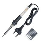 Electronic Spices 908 220V 60W Soldering Iron with Adjustable Temperature controler button with 4 Multi Function Tip