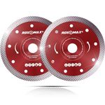 RDXMAX ® 115mm Diamond Cutting Discs for Angle Grinder - Super Thin, Fast & Clean Cut on Porcelain, Granite, Marble, Concrete, Tiles, Stones, Bricks & Ceramics- 4.5" Wheel - Size 115 x 1.4 x 22.23mm