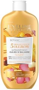 Eveline Cosmetics Botanic Expert 5 Elegant Oils Body Lotion Firming Moisturising Cream Body 350 ml Nourishing Body Lotion Shiny and Smooth Skin Deep Moisture