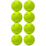 Franklin Sports Plastic Baseballs - Indestruct-A-Ball Plastic Batting Practice Baseballs - Plastic Training Balls - MLB - Yellow - 8 Pack