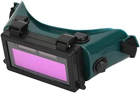 Yanmis Welding Goggles Auto Darkening, Solar Welder Eye Mask Glasses, Welding Protective Goggles, Auto Darkening (Dark Green)