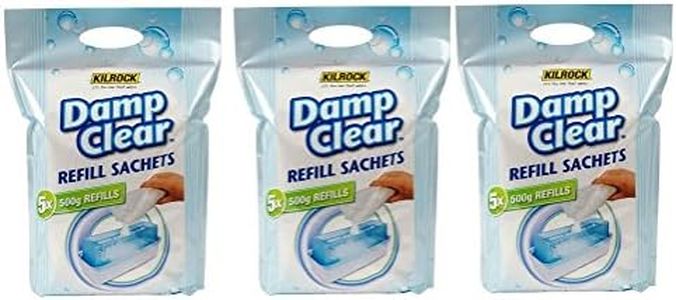 3 x Kilrock Moisture Damp Absorber Trap Refill Crystals 2.5kg - Total 7.5kg