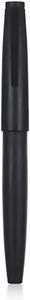 Jinhao 80 Black Fiber Brushed Fountain Pen, Iridium Extra Fine Nib with Ink Converter, Classic Design Smooth Writing Pen (Black Clip)