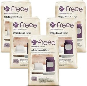 Doves Farm Gluten Free White Bread Flour 1 kg (Pack of 5)