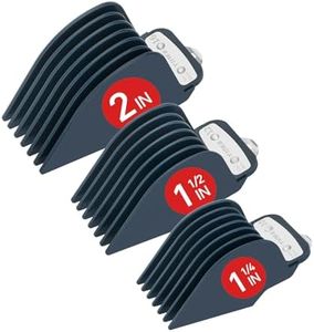Yinke Juego de protectores de cortadora Wahl de 10, 12 y 16, protectores de cortapelos para cortadoras Wahl Senior con clip de metal, 2 pulgadas/1.5 pulgadas/1.25 pulgadas de longitud, se adapta a la