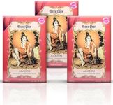 Fenny’s Creation Henne Color Mahogany Henna Powder 100g (Pack of 3) with free henna for hair (ACAJOU)