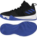 adidas Men's Explosive Flash Basketball Shoes, Black (Utiblk/Cblack/Hirblu), 10 UK