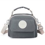 Storite Women's Stylish Small Lightweight Sling Crossbody Shoulder Bag, Portable Handbag Bag With Inner Padded Pocket & Adjustable Strap (Grey,21x10x17cm)