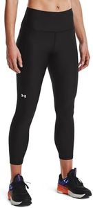 Under Armour Women's HeatGear High No-Slip Waistband Ankle Leggings, Black (001)/White, X-Large