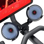 Crostice Dual Fan Compatible With Peloton Bike & Bike Plus, Upgraded Fan, Adjustable 3 Speed, Accessories for Home Gym