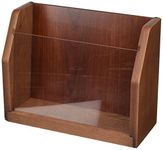 Wooden Mallet Countertop Magazine Display, Mahogany