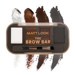 Mattlook Eyebrow Palette With Wax Cream |Travel-Friendly Eyebrow Palette With Blendable Colors For Face Makeup | Shade- Soft 01, 8 gm