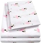 1500 Supreme Kids Bed Sheet Collection - Fun Colorful and Comfortable Boys and Girls Toddler Sheet Sets - Deep Pocket Wrinkle Free Soft and Cozy Bedding - Double, Ballerinas