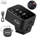 Godox X3-C Trigger, Godox Flash Trigger, Touch Screen TTL Wireless Flash Trigger, with TCM Conversion, Built-in 3.7V 850mAh Li-Ion Battery, Approx 7 Days Standby for Canon Cameras (X3-C)