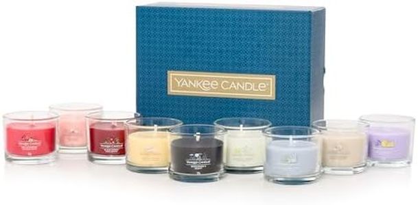 Confezione regalo di candele profumate Yankee Candle | Candele votive riempite | Mix di cera di miscela di soia | 9 pezzi | Regali perfetti per le donne