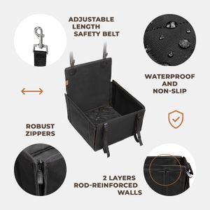 Wuglo Extra Stable Dog Car Seat – Secure Pet Booster for Cars