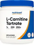 Nutricost L-Carnitine Tartrate Powder (250 Grams) - 1 Gram per Serving, 245 Servings