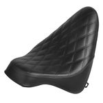 XMMT Black Front Driver Solo Seat Cushion Pillion For Harley 2000-2007 Softail Deluxe FLSTN FXST Fat Boy FLSTF Softail Springer Heritage Springer Heritage Softail, Black Stitching