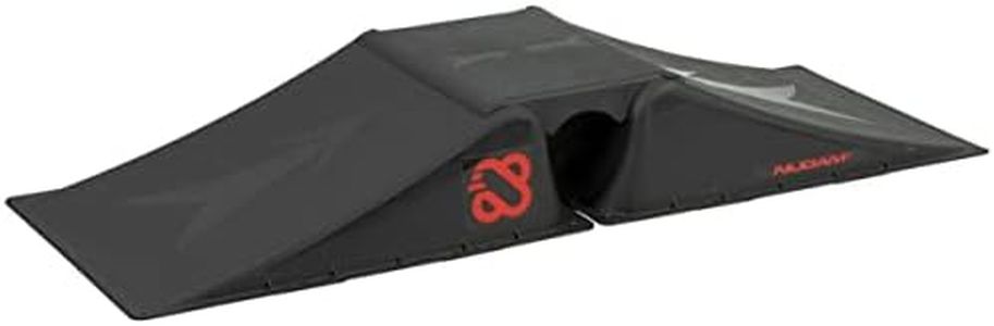 Nijdam Ramp Set 2+1 Vert-acular - Juego de rampas para Bicicleta, Color Negro