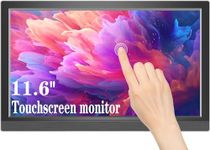 Lrtzcbi Portable Monitor Touchscreen 11.6" HDR IPS Screen Small External Display Monitor with HDMI USB Type C for Computer/Raspberry Pi/Laptop/Xbox/PS3/4/PC/Phone