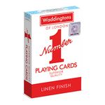 Waddingtons Number 1 Playing Card Game, play with one of red or blue deck of cards, great travel companion, gifts and toys for Boys, Girls and adults.