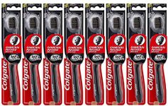 8X Colgate 360° Charcoal Infused Bristles Toothbrush - Medium