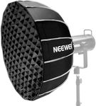 NEEWER 25.6"/65cm Softbox Parabolic Hexadecagon, Quick Setup/Fold Like Umbrella with Bowens Mount, Metal Beauty Dish/Diffusers/Grid/Bag for CB200B CB60 MS60B MS60C Compatible with Aputure Godox, NS65U