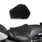 FEGO Gel SEAT Cushion for Bike I for Long Drives & City Commute I High Elasticity & Tough Gel pad I Stylish & Zero Maintenance Seat I Supports Butt Tailbone & Reduces Back Pain I Fits All Motorcycles