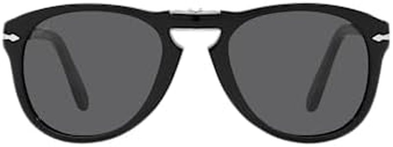 Lunettes de Soleil Persol STEVE MCQUEEN LIMITED EDITION PO 0714SM Black/Dark Grey Folding 54/21/140 unisexe