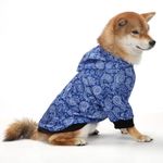 KUTKUT Dog Hoodie, Classic Pattern British Style Sweater with Hat Puppy Pullover Sweater Shirt, Dog Clothes Warm and Soft Breathable Cozy Dog Hoodies for Xtra Large Dogs (SIZE: 2XL)