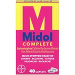 Midol Complete Menstrual Period Symptoms Relief Caplets, 120 Count