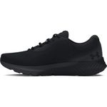 Under Armour Men's Charged Rogue 4 4e Running Shoe, (002) Black/Black/Black, 12.5 X-Wide