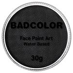 Black Face Body Paint (30gm), Water Activated Face Painting Kit for Kids & Adults, Non-Toxic SFX Makeup Facepaint Palette for Halloween Skeleton Skull Clown Special Effects Costume Cosplay & Parties