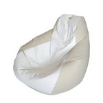 E-SeaRider Teardrop Marine Beanbag, White/Beige, Medium