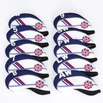 FLTRADE GOLF 10pcs UK Flag Patterned Neoprene Golf Club Iron Head covers cover set Headcovers Protect Case