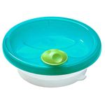 primamma Warming Plate for Babies, Baby Crockery to Keep Meal Warm, Baby Plate with Suction Ring for Non-Slip Stand, from 6+ Months, Petrol, Pack of 1